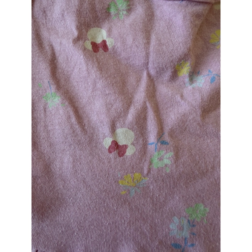 Disney x GAP Girls Miny Mouse Floral‎ Pink Pocket Short Sleeve Dress Sz 5 Years - Picture 3 of 4